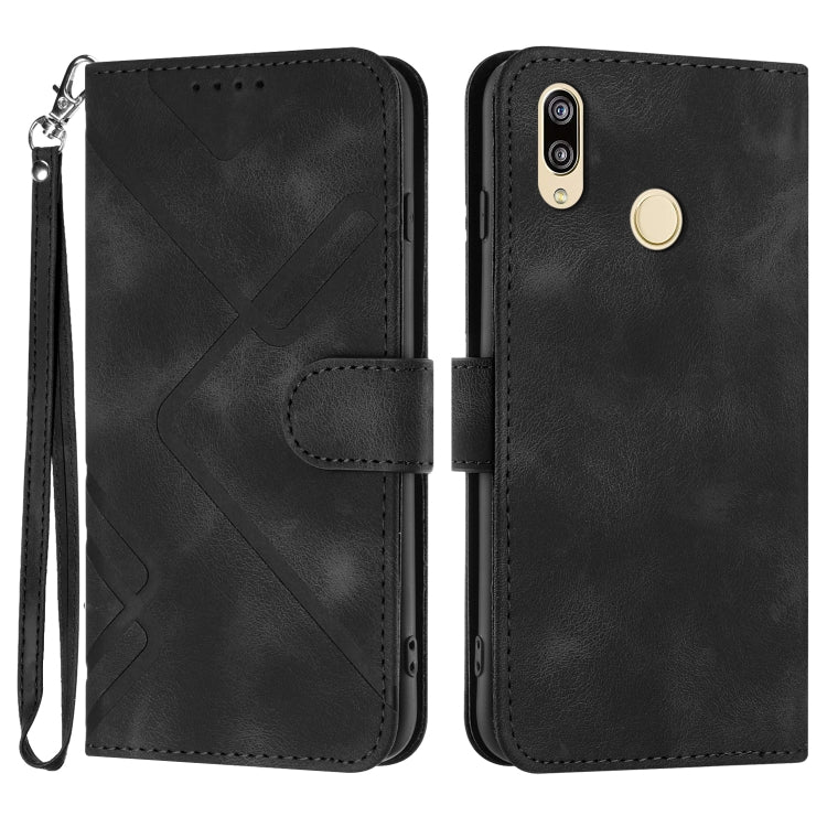 Line Pattern Skin Feel Leather Phone Case, For Huawei Mate 70 Pro / Mate 70 Pro+, For Huawei Mate 70, For Huawei Enjoy 70, For Huawei Y5 2019, For Huawei Y6 2019