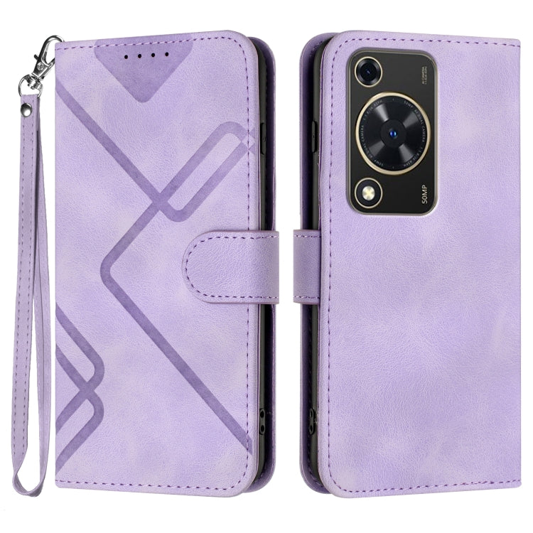 Line Pattern Skin Feel Leather Phone Case, For Huawei Mate 70 Pro / Mate 70 Pro+, For Huawei Mate 70, For Huawei Enjoy 70, For Huawei Y5 2019, For Huawei Y6 2019