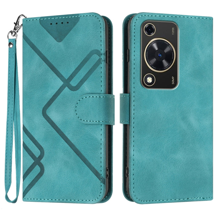 Line Pattern Skin Feel Leather Phone Case, For Huawei Mate 70 Pro / Mate 70 Pro+, For Huawei Mate 70, For Huawei Enjoy 70, For Huawei Y5 2019, For Huawei Y6 2019