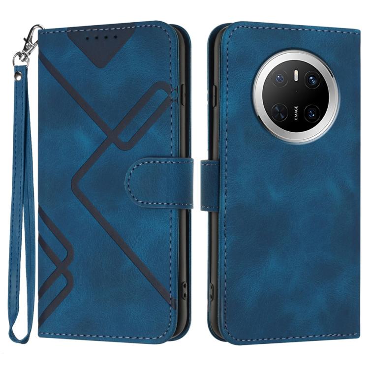 Line Pattern Skin Feel Leather Phone Case, For Huawei Mate 70 Pro / Mate 70 Pro+, For Huawei Mate 70, For Huawei Enjoy 70, For Huawei Y5 2019, For Huawei Y6 2019