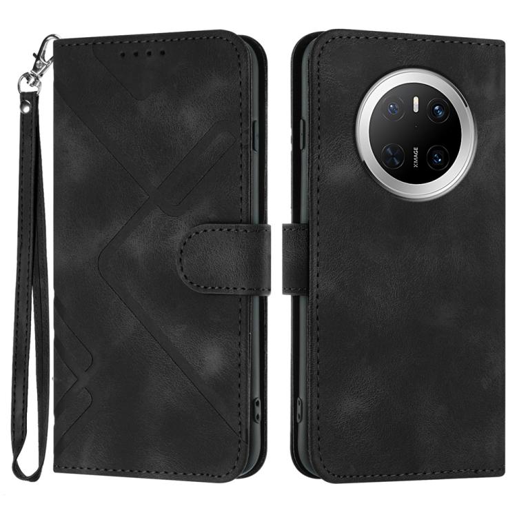 Line Pattern Skin Feel Leather Phone Case, For Huawei Mate 70 Pro / Mate 70 Pro+, For Huawei Mate 70, For Huawei Enjoy 70, For Huawei Y5 2019, For Huawei Y6 2019