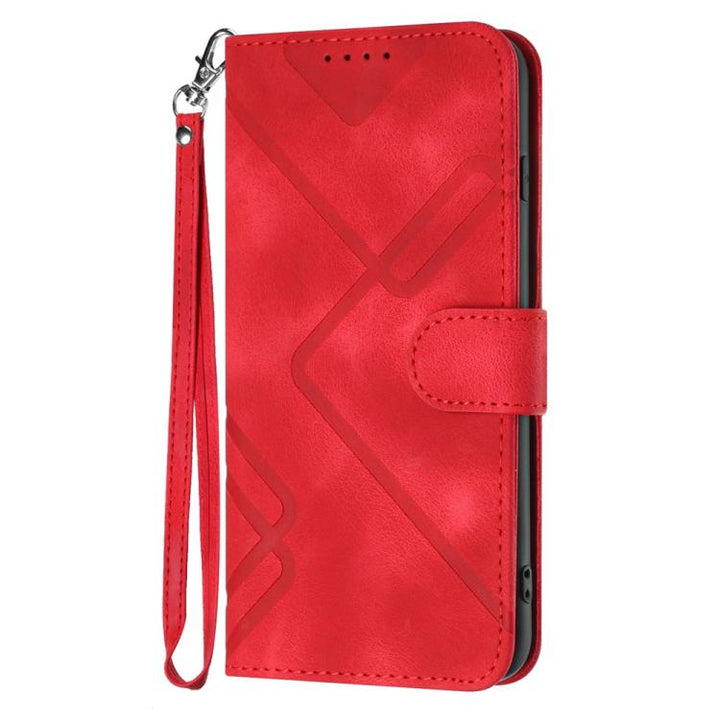 Line Pattern Skin Feel Leather Phone Case, For Huawei Mate 70 Pro / Mate 70 Pro+, For Huawei Mate 70, For Huawei Enjoy 70, For Huawei Y5 2019, For Huawei Y6 2019