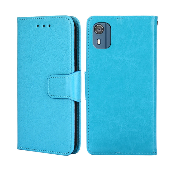 Crystal Texture Leather Phone Case, For Nokia C02 TA-1522, For Nokia G11 Plus