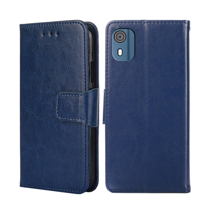 Crystal Texture Leather Phone Case, For Nokia C02 TA-1522, For Nokia G11 Plus