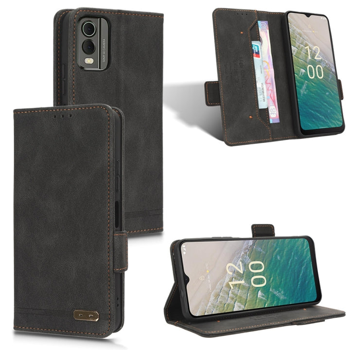 Magnetic Clasp Leather Phone Case, For Nokia G42, For Nokia C12 / C12 Pro / C12 Plus, For Nokia C22, For Nokia C32