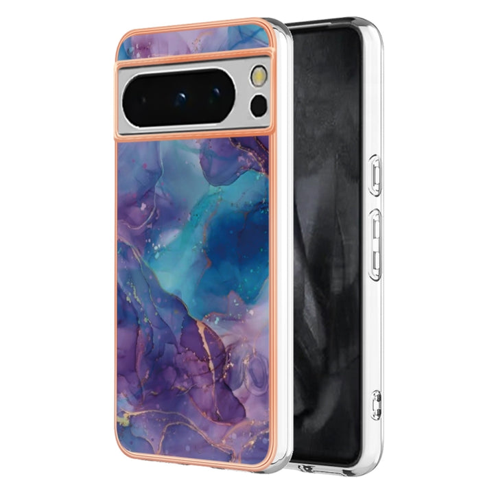 Electroplating Marble Dual-side IMD Phone Case, For Google Pixel 9 Pro XL, For Google Pixel 9 / 9 Pro, For Google Pixel 8a, For Google Pixel 8 Pro, For Google Pixel 8