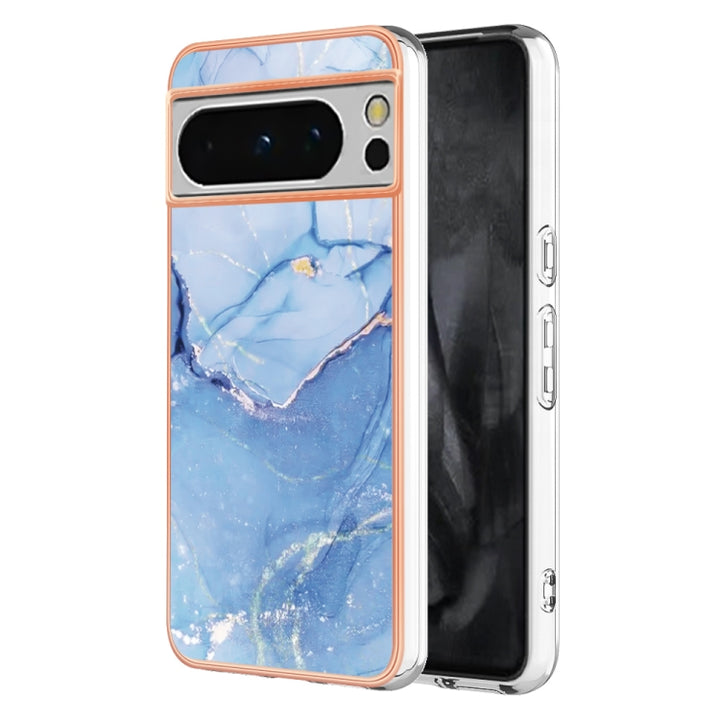 Electroplating Marble Dual-side IMD Phone Case, For Google Pixel 9 Pro XL, For Google Pixel 9 / 9 Pro, For Google Pixel 8a, For Google Pixel 8 Pro, For Google Pixel 8