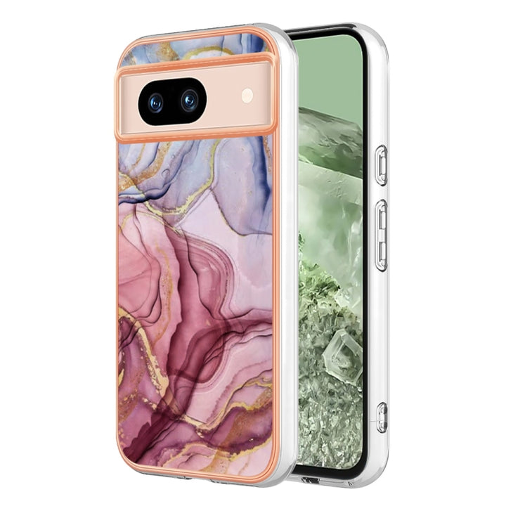 Electroplating Marble Dual-side IMD Phone Case, For Google Pixel 9 Pro XL, For Google Pixel 9 / 9 Pro, For Google Pixel 8a, For Google Pixel 8 Pro, For Google Pixel 8