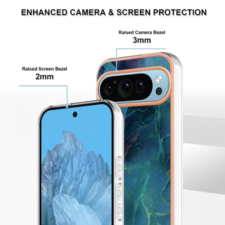 Electroplating Marble Dual-side IMD Phone Case, For Google Pixel 9 Pro XL, For Google Pixel 9 / 9 Pro, For Google Pixel 8a, For Google Pixel 8 Pro, For Google Pixel 8