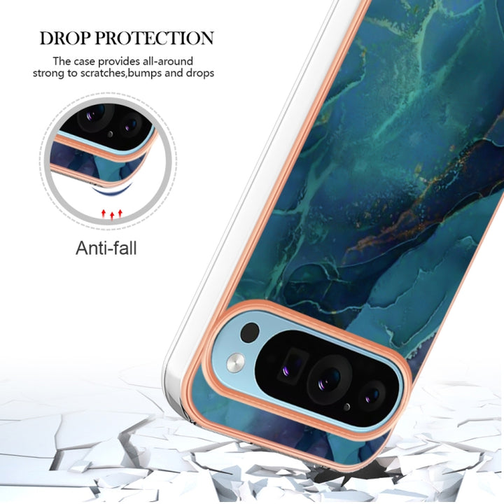 Electroplating Marble Dual-side IMD Phone Case, For Google Pixel 9 Pro XL, For Google Pixel 9 / 9 Pro, For Google Pixel 8a, For Google Pixel 8 Pro, For Google Pixel 8