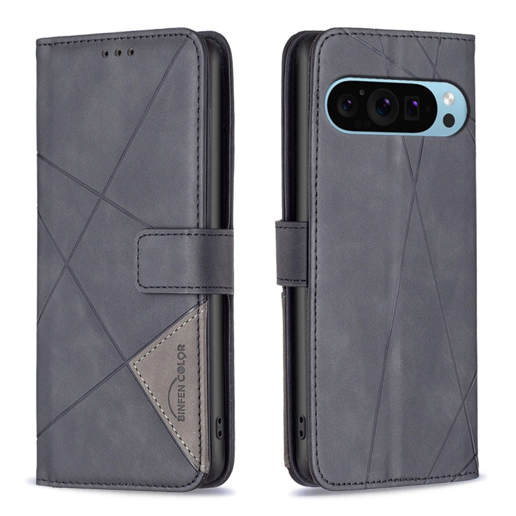 Magnetic Buckle Rhombus Texture Leather Phone Case, For Google Pixel 9A, For Google Pixel 9 Pro, For Google Pixel 9, For Google Pixel 8a, For Google Pixel 8 Pro