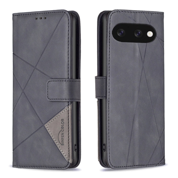 Magnetic Buckle Rhombus Texture Leather Phone Case, For Google Pixel 9A, For Google Pixel 9 Pro, For Google Pixel 9, For Google Pixel 8a, For Google Pixel 8 Pro