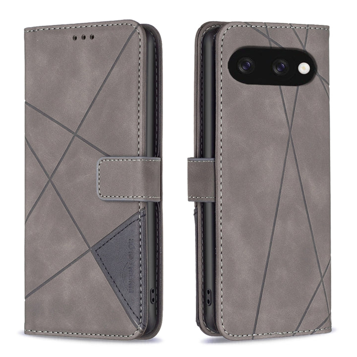 Magnetic Buckle Rhombus Texture Leather Phone Case, For Google Pixel 9A, For Google Pixel 9 Pro, For Google Pixel 9, For Google Pixel 8a, For Google Pixel 8 Pro