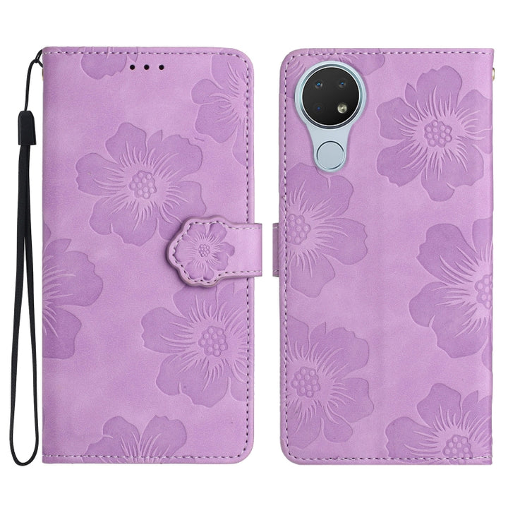 Flower Embossing Pattern Leather Phone Case, For Nokia 6.2 / 7.2, For Nokia 5.4, For Nokia 5.3