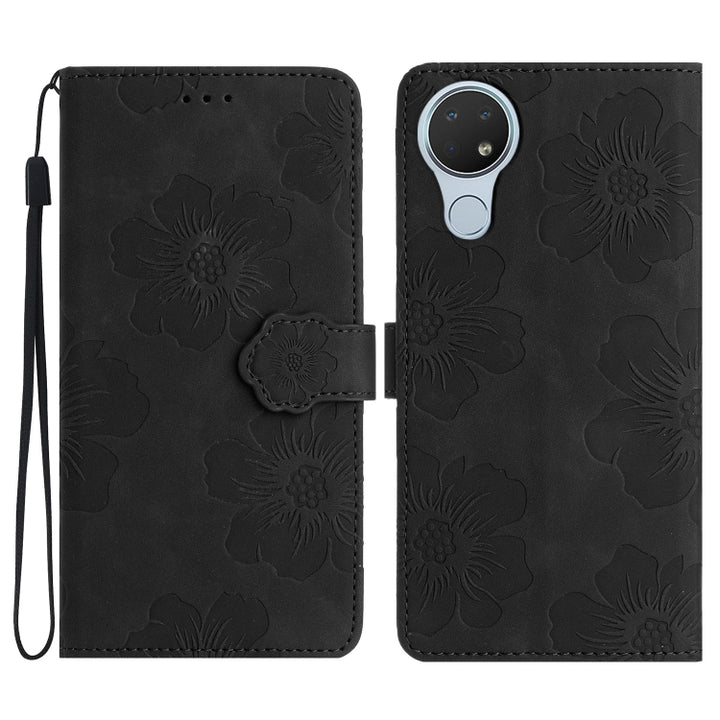 Flower Embossing Pattern Leather Phone Case, For Nokia 6.2 / 7.2, For Nokia 5.4, For Nokia 5.3