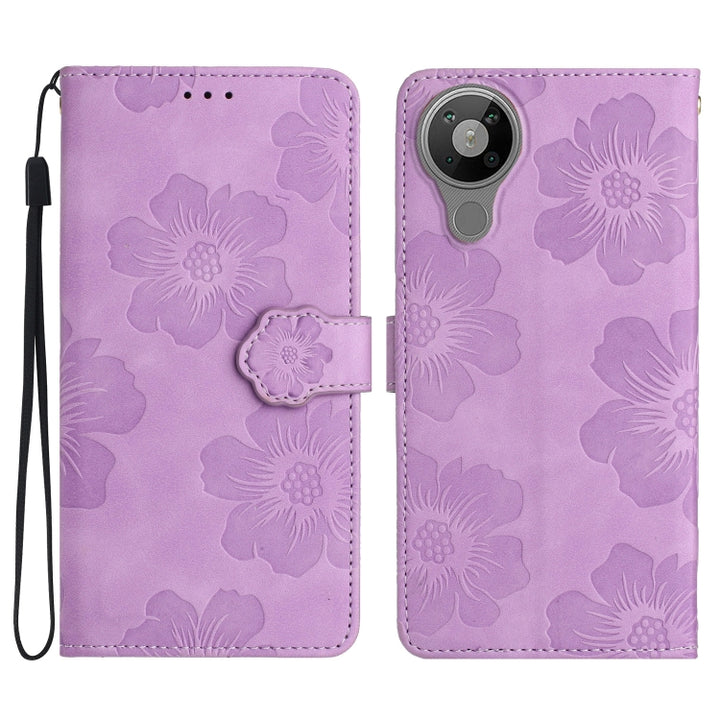 Flower Embossing Pattern Leather Phone Case, For Nokia 6.2 / 7.2, For Nokia 5.4, For Nokia 5.3