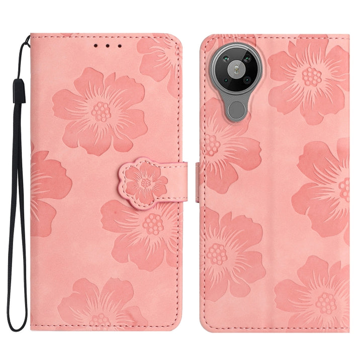 Flower Embossing Pattern Leather Phone Case, For Nokia 6.2 / 7.2, For Nokia 5.4, For Nokia 5.3