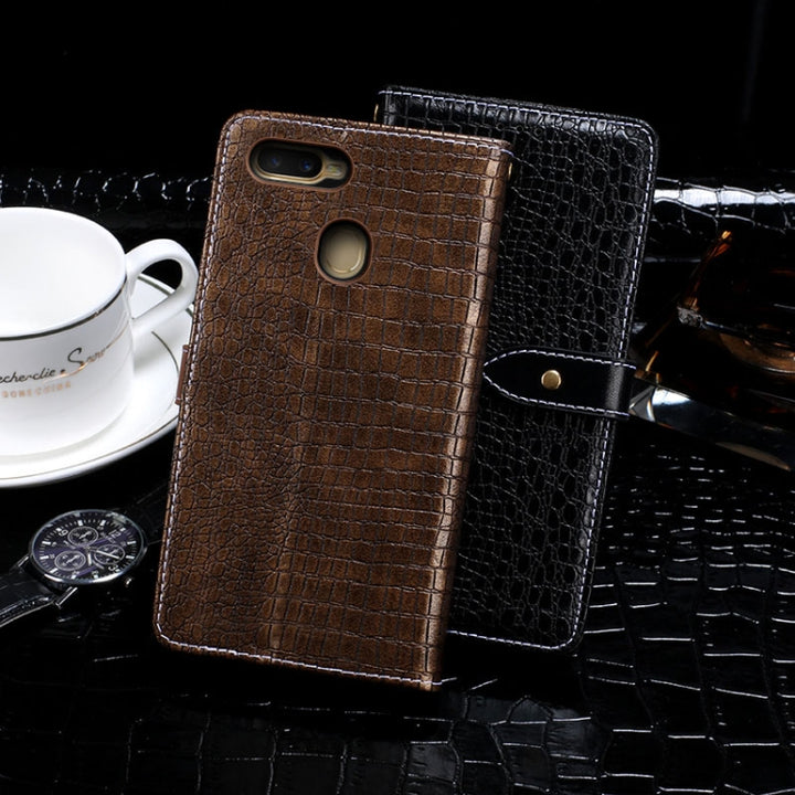 idewei Crocodile Texture Horizontal Flip Leather Case with Holder & Card Slots & Wallet, For Nokia 1.3, For Nokia 5.3, For OPPO A12, For OPPO A52