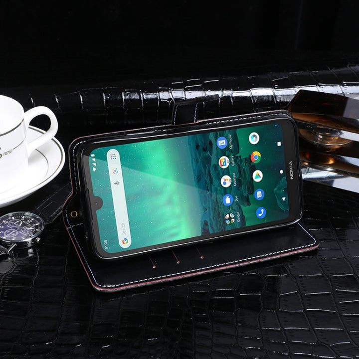 idewei Crocodile Texture Horizontal Flip Leather Case with Holder & Card Slots & Wallet, For Nokia 1.3, For Nokia 5.3, For OPPO A12, For OPPO A52