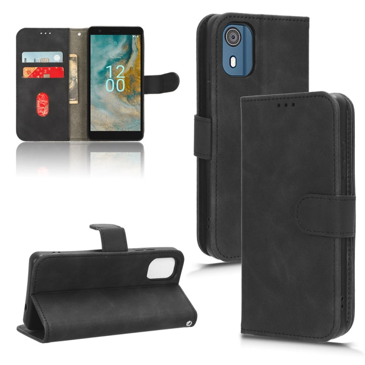 Skin Feel Magnetic Flip Leather Phone Case, For Nokia C02