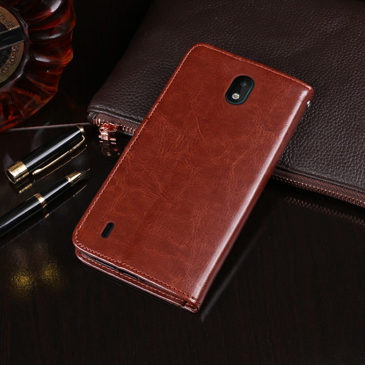 idewei 30053A Crazy Horse Texture Horizontal Flip Leather Case with Holder & Card Slots & Wallet, For Nokia 1.3, For Nokia 5.3, For OPPO A12, For OPPO A52