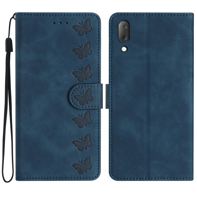 Seven Butterflies Embossed Leather Phone Case, For Sony Xperia L4, For Sony Xperia 5, For Sony Xperia L3, For Sony Xperia 10