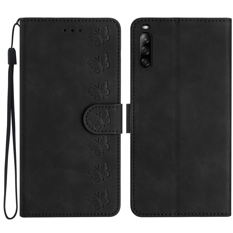 Seven Butterflies Embossed Leather Phone Case, For Sony Xperia L4, For Sony Xperia 5, For Sony Xperia L3, For Sony Xperia 10