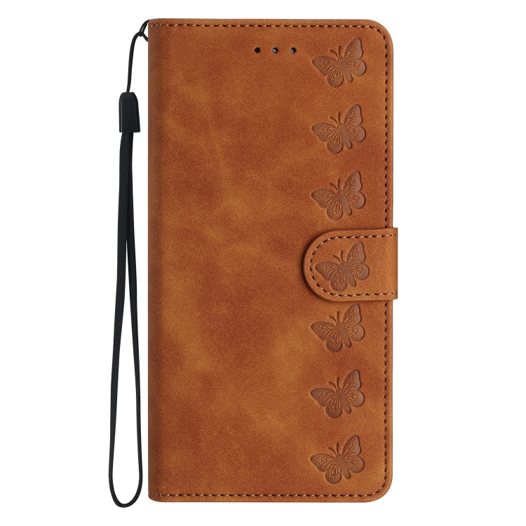 Seven Butterflies Embossed Leather Phone Case, For Sony Xperia 10 VI, For Sony Xperia 1 VI, For Sony Xperia 1 V 2023, For Sony Xperia 10 V 2023, For Sony Xperia 1 IV