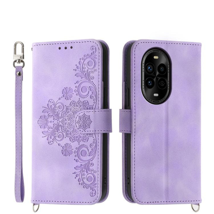 Skin Feel Flowers Embossed Wallet Leather Phone Case, For Huawei nova 13 Pro, For Huawei Pura 70 Pro / Pura 70 Pro+, For Huawei Pura 70, For Huawei nova 12 Pro, For Huawei nova 12, For Huawei Mate 60