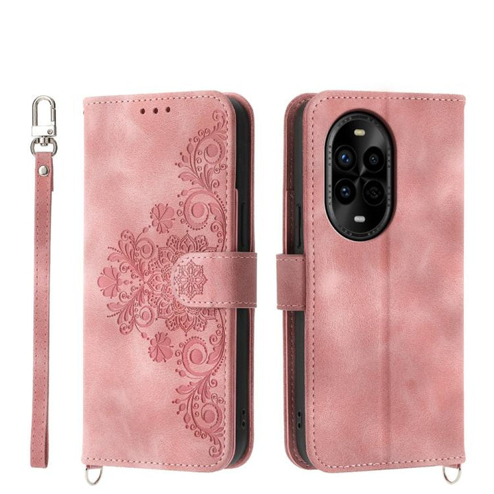 Skin Feel Flowers Embossed Wallet Leather Phone Case, For Huawei nova 13 Pro, For Huawei Pura 70 Pro / Pura 70 Pro+, For Huawei Pura 70, For Huawei nova 12 Pro, For Huawei nova 12, For Huawei Mate 60