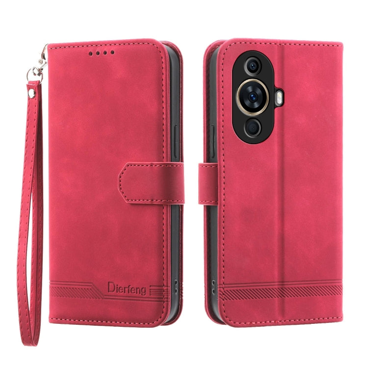 Dierfeng Dream Line TPU Hybrid PU Leather Phone Case, For Huawei nova 13 Pro, For Huawei Mate 60, For Huawei Mate 60 Pro, For Huawei nova 11 Pro 4G, For Huawei nova 11