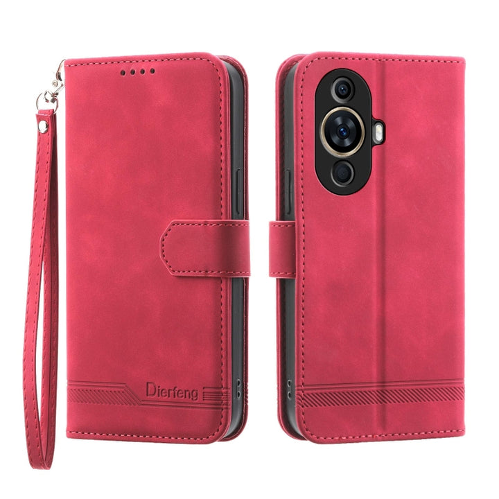 Dierfeng Dream Line TPU Hybrid PU Leather Phone Case, For Huawei nova 13 Pro, For Huawei Mate 60, For Huawei Mate 60 Pro, For Huawei nova 11 Pro 4G, For Huawei nova 11