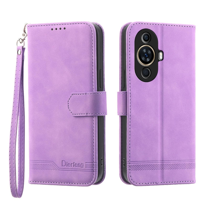 Dierfeng Dream Line TPU Hybrid PU Leather Phone Case, For Huawei nova 13 Pro, For Huawei Mate 60, For Huawei Mate 60 Pro, For Huawei nova 11 Pro 4G, For Huawei nova 11