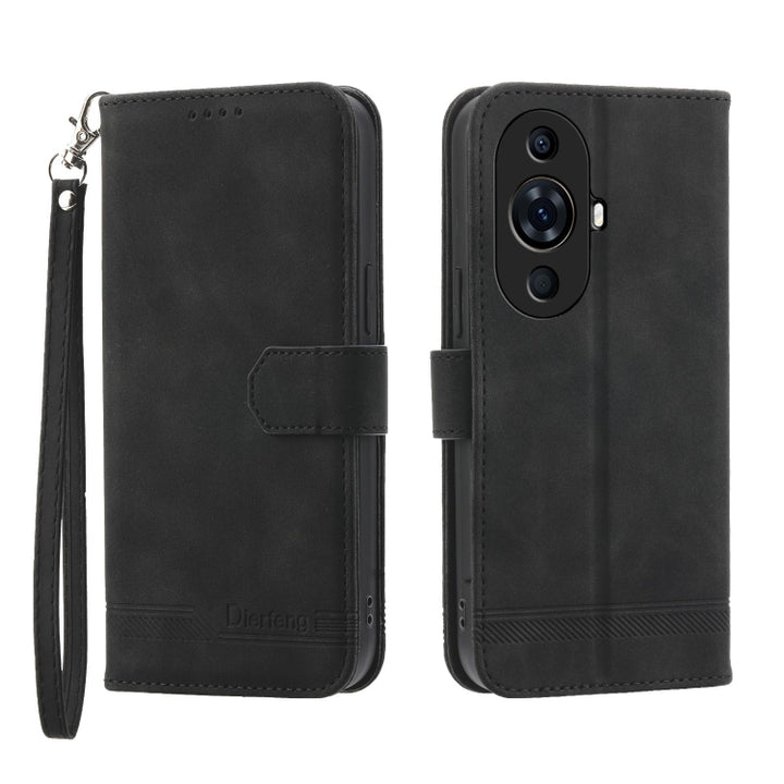 Dierfeng Dream Line TPU Hybrid PU Leather Phone Case, For Huawei nova 13 Pro, For Huawei Mate 60, For Huawei Mate 60 Pro, For Huawei nova 11 Pro 4G, For Huawei nova 11