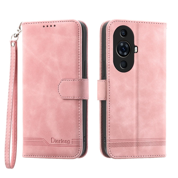 Dierfeng Dream Line TPU Hybrid PU Leather Phone Case, For Huawei nova 13 Pro, For Huawei Mate 60, For Huawei Mate 60 Pro, For Huawei nova 11 Pro 4G, For Huawei nova 11