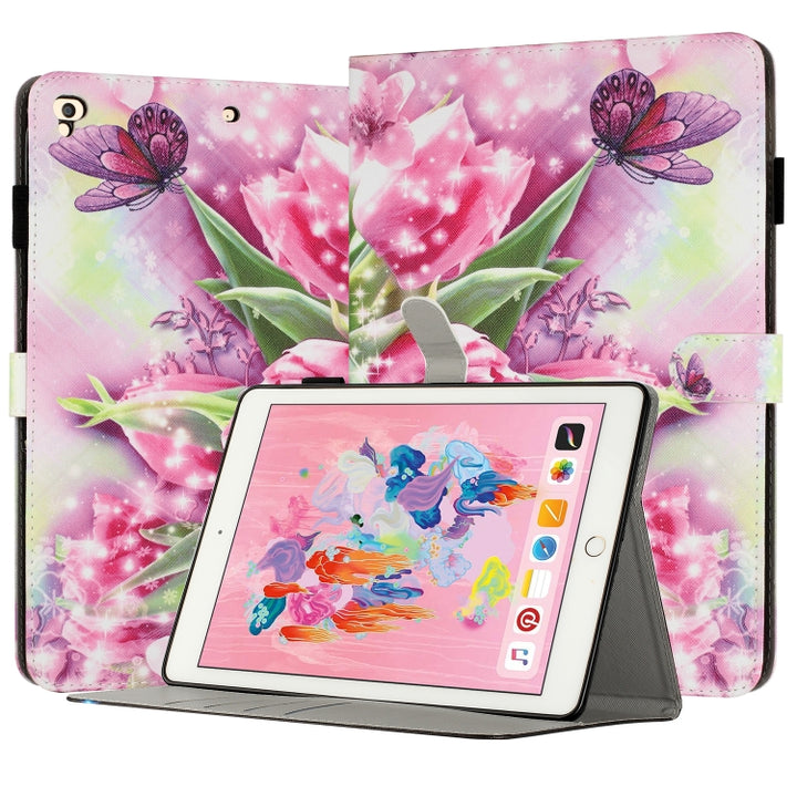 Painted Leather Smart Tablet Case, For iPad mini 6 / mini 2024, For iPad Pro 11 2022 / 2021 / 2020, For iPad 10th Gen 10.9 2022, For iPad 10.2 2021 / 2020, For iPad mini 5 / 4 / 3 / 2 / 1, For iPad Air / Air 2 / 9.7 2017 / 2018