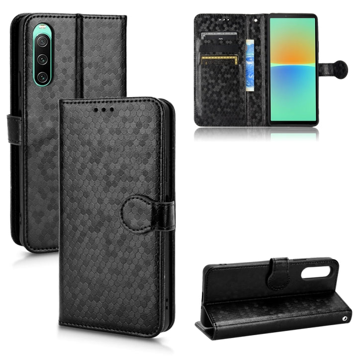 Honeycomb Dot Texture Leather Phone Case, For Sony Xperia 10 VI, For Sony Xperia 1 VI, For Sony Xperia 1 V, For Sony Xperia 10 V