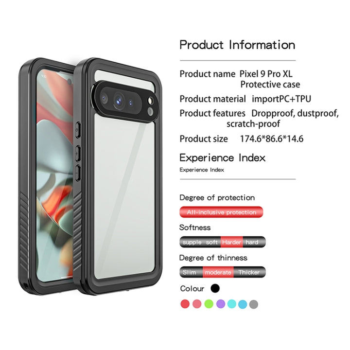 RedPepper Shockproof IP68 Waterproof PC + TPU Protective Case, For Google Pixel 9 Pro XL, For Google Pixel 9 Pro, For Google Pixel 9, For Google Pixel 7a