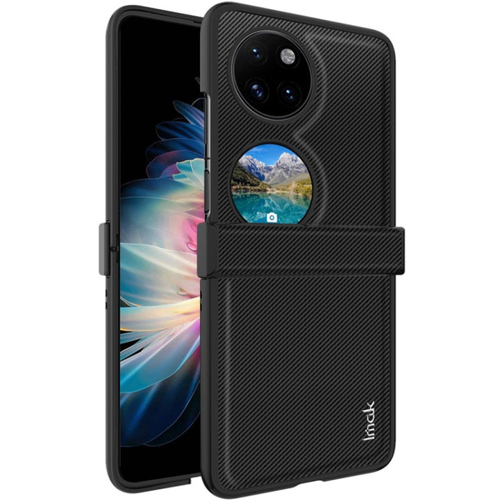 imak Ruiyi Series Carbon Fiber PU + PC Phone Case, For Huawei Mate X3, For Huawei Pocket 2