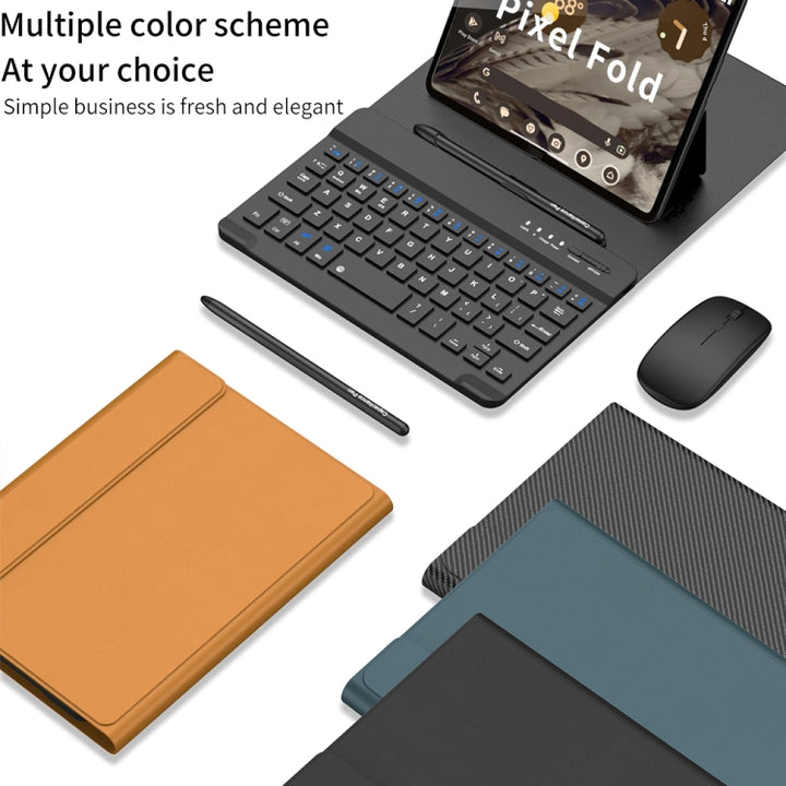 GKK Gear Adjustment Bluetooth Keyboard with Pen + Mouse + Leather Case, For Google Pixel Fold