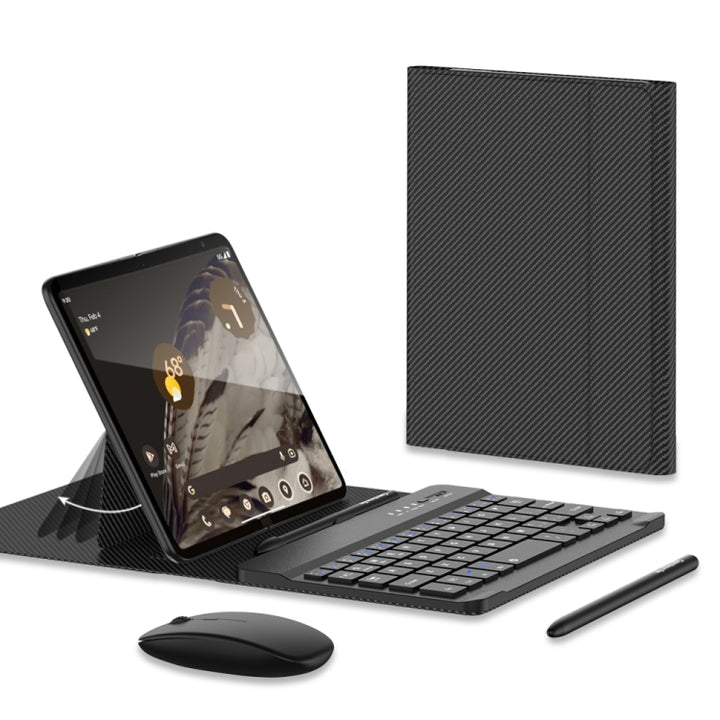 GKK Gear Adjustment Bluetooth Keyboard with Pen + Mouse + Leather Case, For Google Pixel Fold