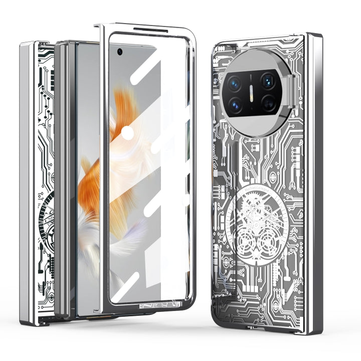 Mechanical Legend Integrated Electroplating All-inclusive Phone Case, For Huawei Mate X3