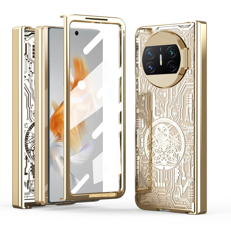 Mechanical Legend Integrated Electroplating All-inclusive Phone Case, For Huawei Mate X3