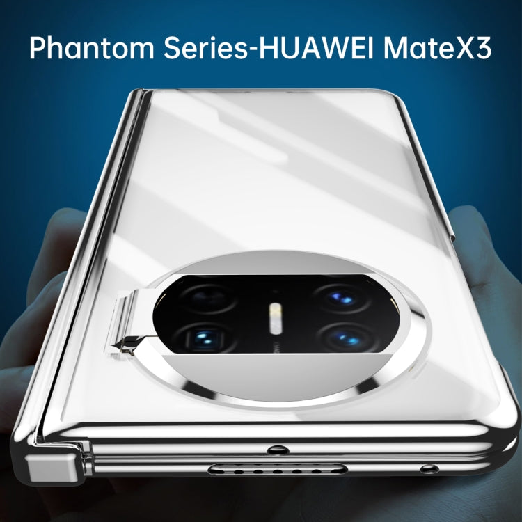 Electroplating PC Folding Phone Case with Hinge, For Huawei Mate X3