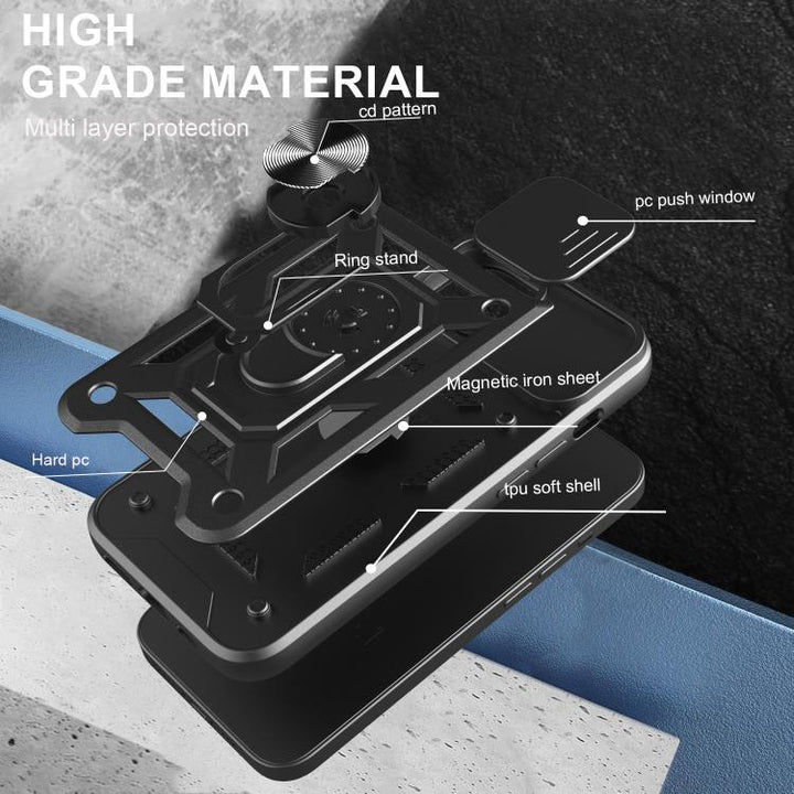 Sliding Camera Cover Design TPU+PC Phone Case, For iPhone 16e, For iPhone 16 Pro Max, For iPhone 16 Pro, For iPhone 16 Plus