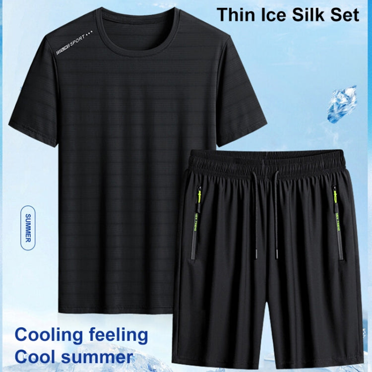 Summer Men T-shirt Short Pants Sports Suit Casual Fitness Two-piece Set, XXXL, XXXXL, XXXXXL