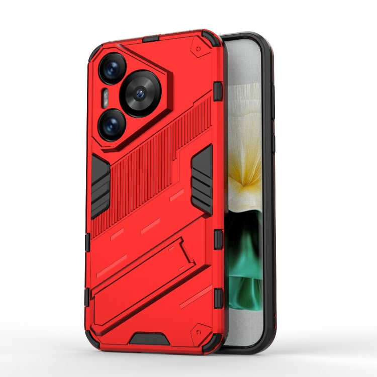 Punk Armor 2 in 1 PC + TPU Phone Case with Holder, For Huawei Mate 70 Pro / 70 Pro+, For Huawei Pura 70 Pro / 70 Pro+, For Huawei Pura 70 Ultra, For Huawei Pura 70