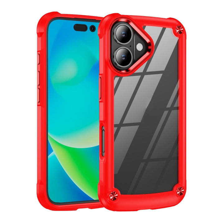 TPU + PC Lens Protection Phone Case, For iPhone 16e, For iPhone 16 Pro Max, For iPhone 16 Pro, For iPhone 16 Plus, For iPhone 16