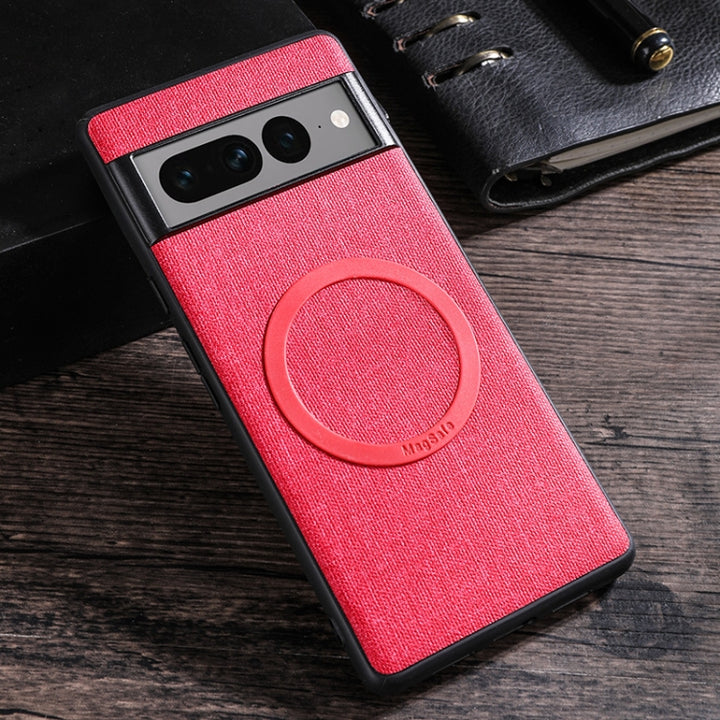 Magsafe Magnetic Ring Cloth Texture Phone Case, For Google Pixel 8 Pro, For Google Pixel 8