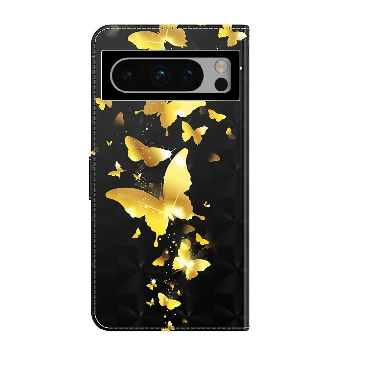 3D Painting Pattern Flip Leather Phone Case, For Google Pixel 8 Pro, For Google Pixel 8